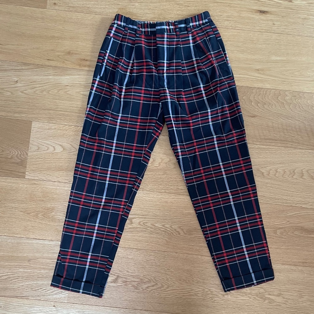 "Light Before Dark" Plaid Trouser